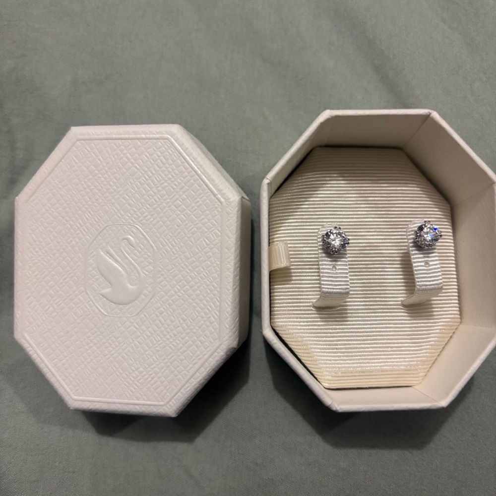 Swarovski Silver Crystal Earrings